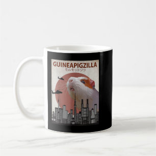 Caneca De Café Guineapigzilla Funny Guiné Pig Gift