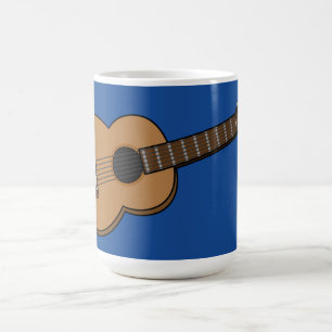 Caneca De Café Guitar Cartoon