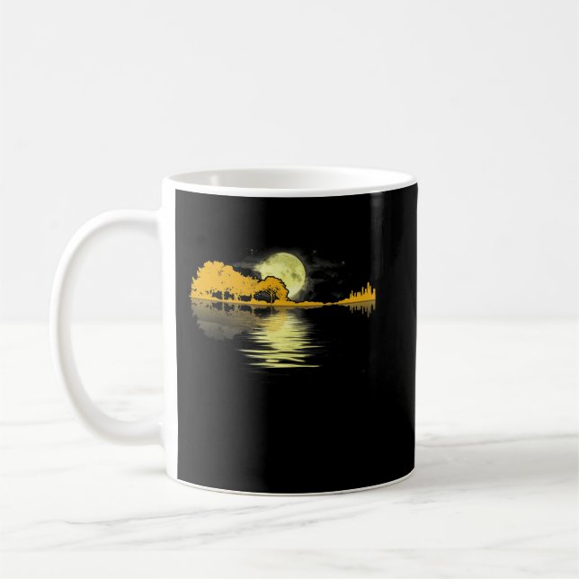 Caneca De Café Guitar Lake Shadow Love (Esquerda)