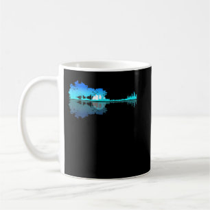 Caneca De Café Guitar Lake Shadow Love Guitar Musical