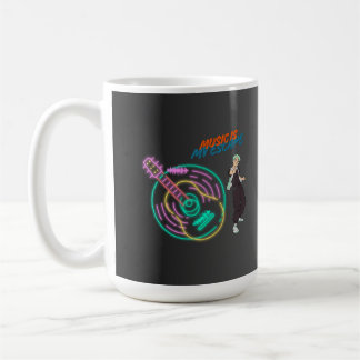 Caneca De Café Guitar Rhythm Mug – Music Lover Anime Boy Design