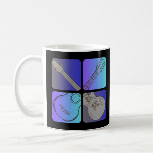 Caneca De Café Guitar Style Musical Legal design