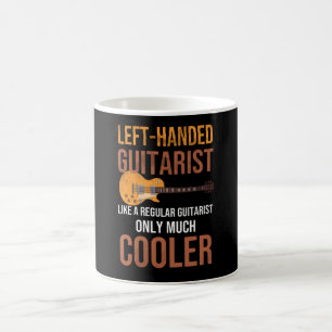 Caneca De Café Guitarista De Esquerda Como Um Guitarrista Regular
