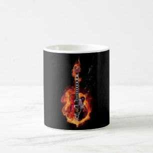 Caneca De Café Guitarra ardente