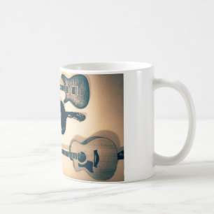 Caneca De Café Guitarra canhotas