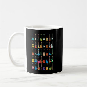 Caneca De Café Guitarra do Amor Diferentes Guitarras Amante da Mú
