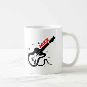 Caneca De Café Guitarra do jazz