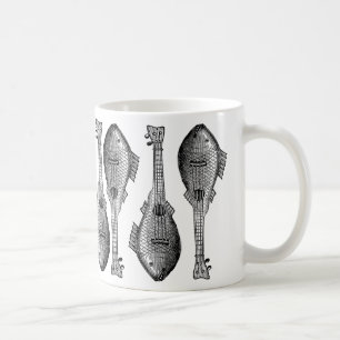 Caneca De Café Guitarra dos peixes