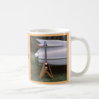 Caneca De Café Guitarra Futurística Elétrica De 1959 E Coffee Mug