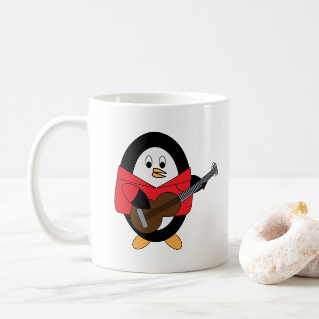 Caneca De Café Guitarra-guitarra - Cuta (Com Donut)