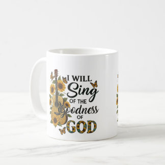 Caneca De Café Guitarra Sunflower Christian T-Shirt