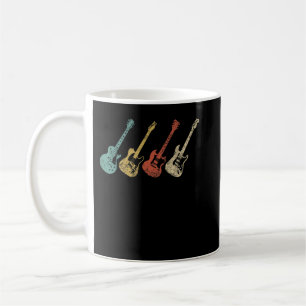 Caneca De Café Guitarras Elétricas Vintage, Homens Mulheres Desga
