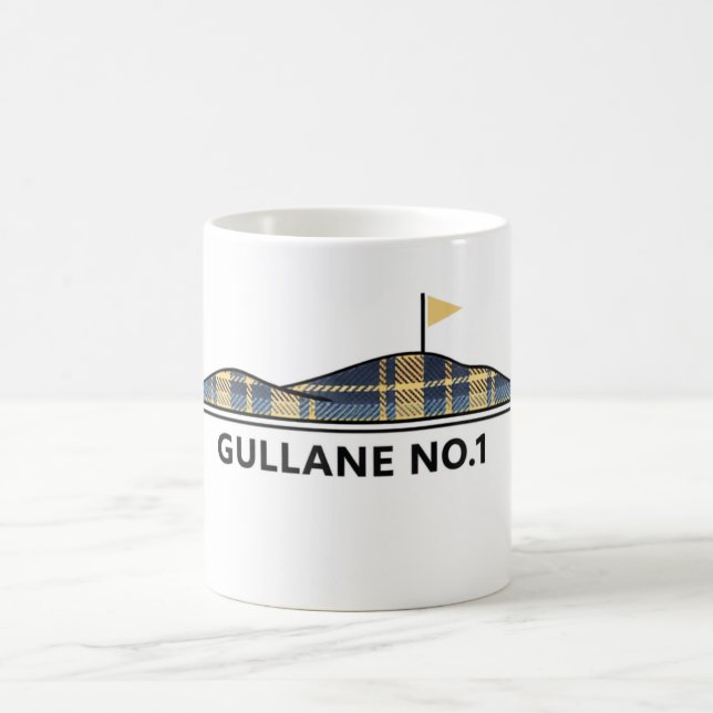 Caneca De Café Gullane Golf Presente Escocês de Golfe Tartan  (Centro)