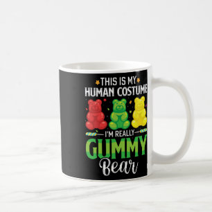 Caneca De Café Gummy Bear Meu Costume Humano Engraçado Doce Hallo