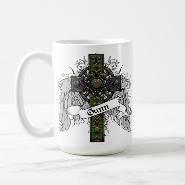Caneca De Café Gunn Tartan Cross (Esquerda)