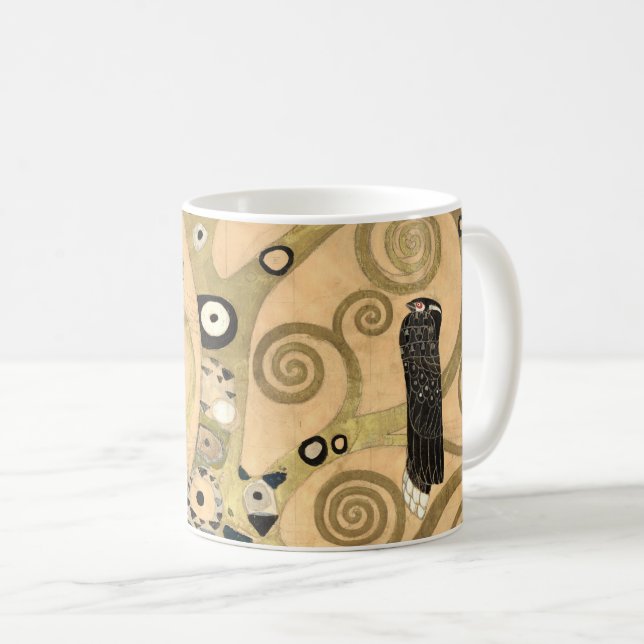 Caneca De Café Gustav Klimt - A árvore da vida, Stoclet Frieze (Frente Esquerda)
