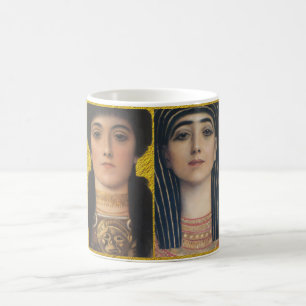 Caneca De Café Gustav Klimt-Athena & Isis   deusa retrô