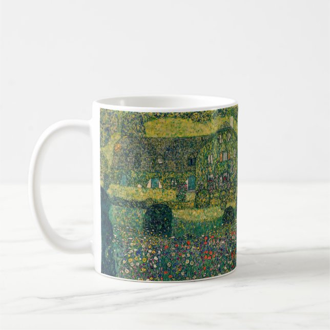 Caneca De Café Gustav Klimt - Casa do País pelo Attersee (Esquerda)