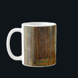 Caneca De Café Gustav Klimt - Floresta dos Pinheiros de Tannenwal<br><div class="desc">Floresta Fir / Floresta de Pinheiro Tannenwald - Gustav Klimt, Petróleo na Canvas, 1902</div>