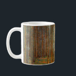 Caneca De Café Gustav Klimt - Floresta dos Pinheiros de Tannenwal<br><div class="desc">Floresta Fir / Floresta de Pinheiro Tannenwald - Gustav Klimt,  Petróleo na Canvas,  1902</div>