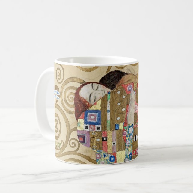 Caneca De Café Gustav Klimt Fulfillment (Frente Esquerda)