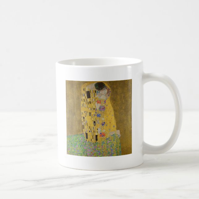 Caneca De Café Gustav Klimt "O Beijo" (Direita)