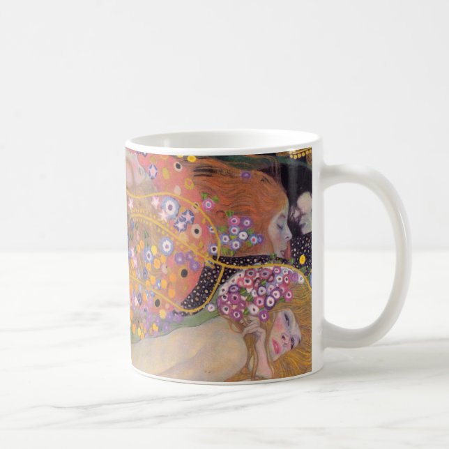 Caneca De Café Gustav Klimt - Serpentes Água II (Direita)