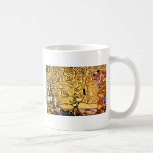 Caneca De Café Gustav Klimt Tree of Life: Art Nouveau Symbolista