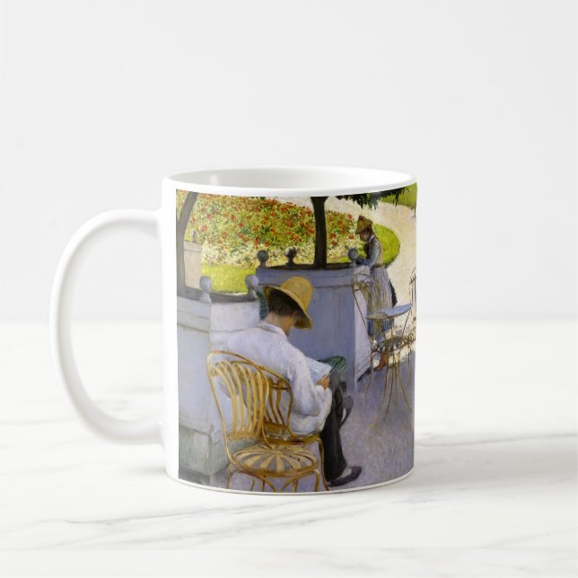 Caneca De Café Gustave Caillebotte - As Árvores Laranja (Esquerda)