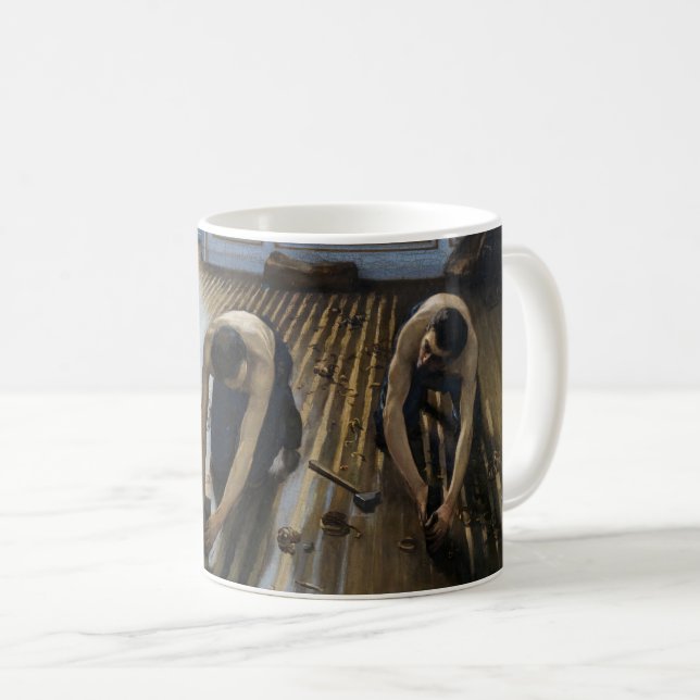 Caneca De Café Gustave Caillebotte - Os Raspadores de Piso (Frente Esquerda)