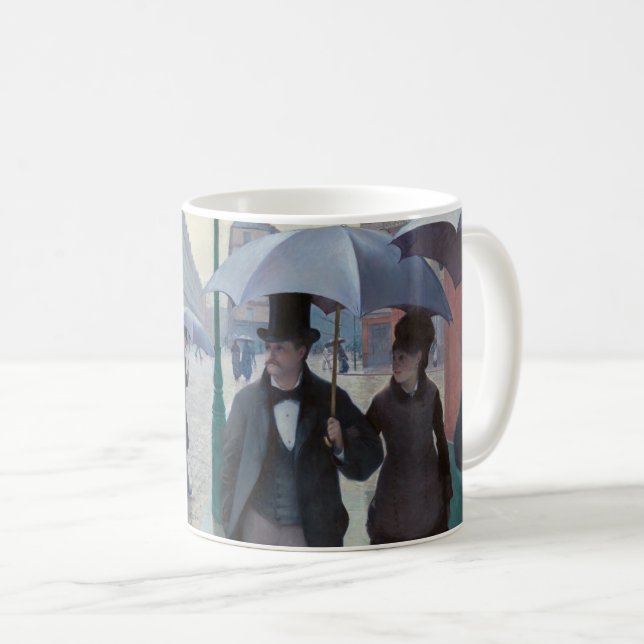 Caneca De Café Gustave Caillebotte - Paris Street; Rainy Day (Frente Esquerda)