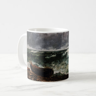 Caneca De Café Gustave Courbet - O Mar Tempestuoso / A Onda