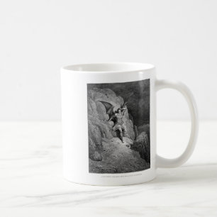 Caneca De Café Gustave Dore A Queda Do Paraíso Da Satã Foi Perdid