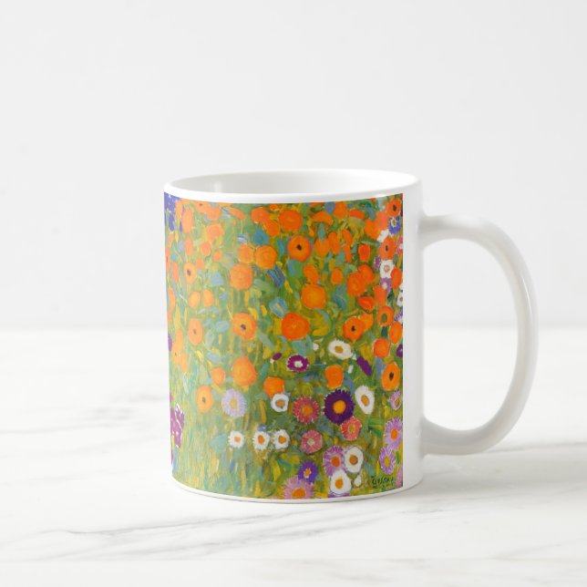 Caneca De Café Gustavo Klimt: Jardim (Direita)