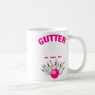 Caneca De Café Gutter Gals Nome Divertido de Equipe de Boliche Fe