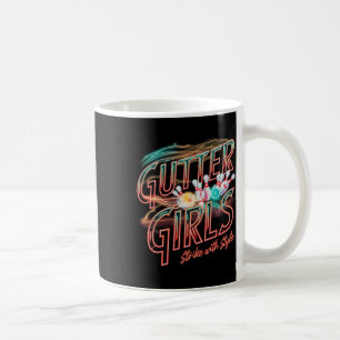 Caneca De Café Gutter Girls Entusiasta de Boliche Mulheres Jogado