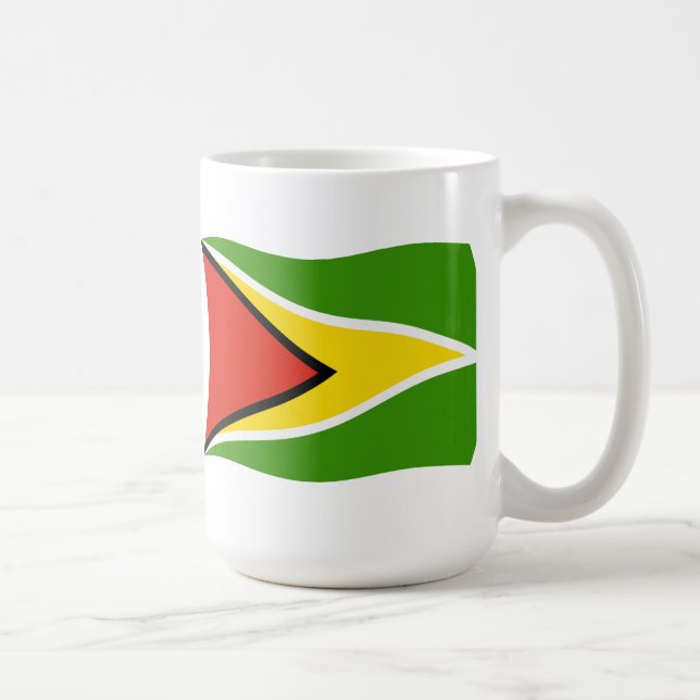 Caneca De Café Guyana Flag Mug (Direita)