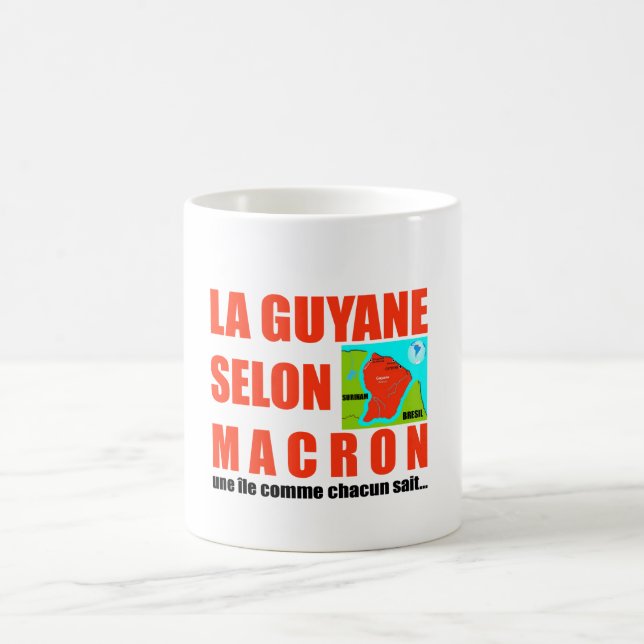 Caneca De Café Guyane selon Macron est une île (Centro)