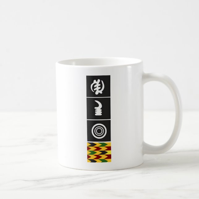 Caneca De Café Gye Nyame Adinkra Símbolo Café Mug (Direita)