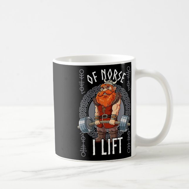 Caneca De Café Gym Bodybuilding Training Of Norse I Lift Viking  (Direita)