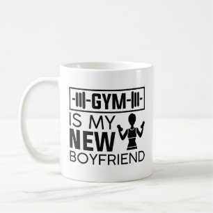 Caneca De Café Gym É Minha Nova Namorado