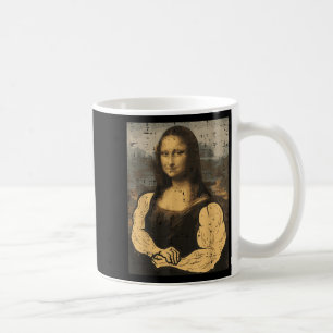 Caneca De Café Gym Mona Lisa Muscle Workout Malhação Bodybuild