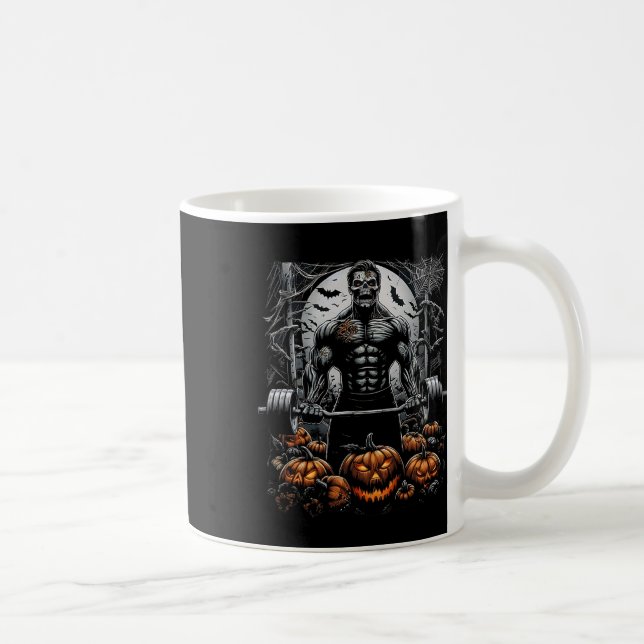 Caneca De Café Gym Skeleton - Malhação divertida-halloween Workou (Direita)