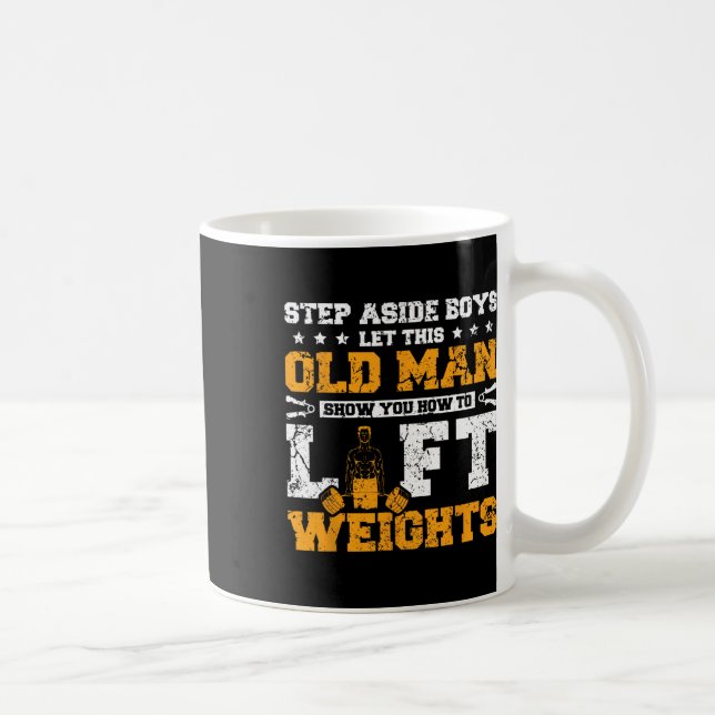 Caneca De Café Gym Velho do Levantamento de Peso (Direita)