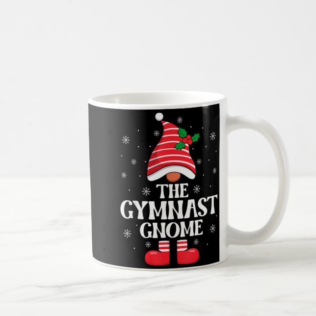 Caneca De Café Gymnast Gnome Christmas Family Matching Group Funn (Direita)