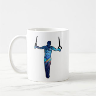 Caneca De Café Gymnaste Homem Anéis Duo