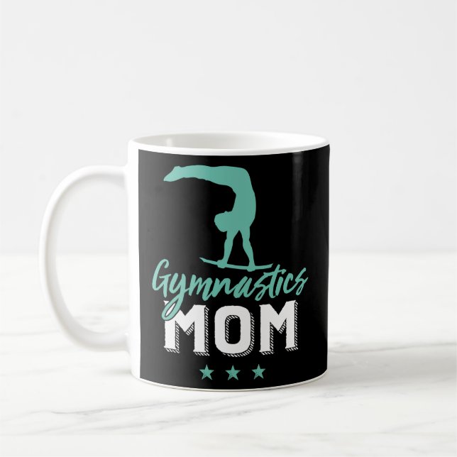 Caneca De Café Gymnastics Mãe Para Gymnast Mãe (Esquerda)