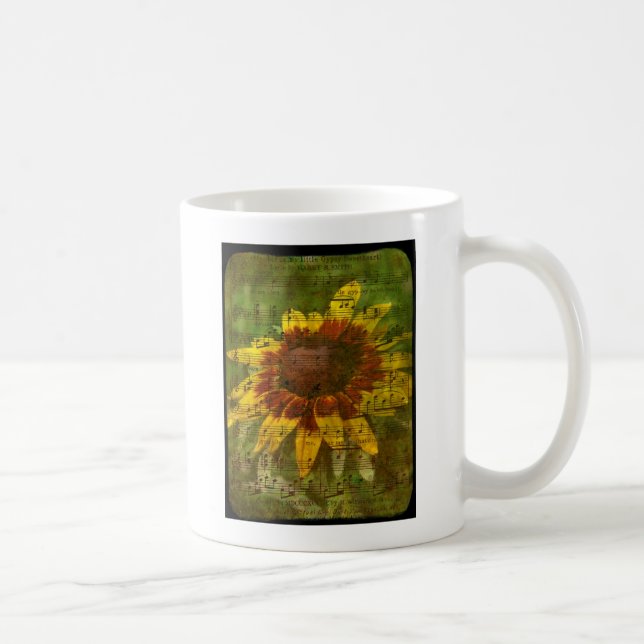 Caneca De Café Gypsy Sweetheart Floral Collage (Direita)