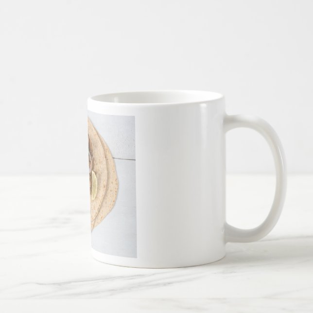 Caneca De Café Gyros pita com tzatziki coleslaw azeitonas e feta (Direita)