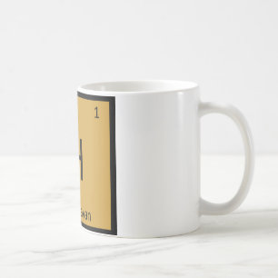 Caneca De Café H - Tabela Periódica de Química de Gato Himalaio E